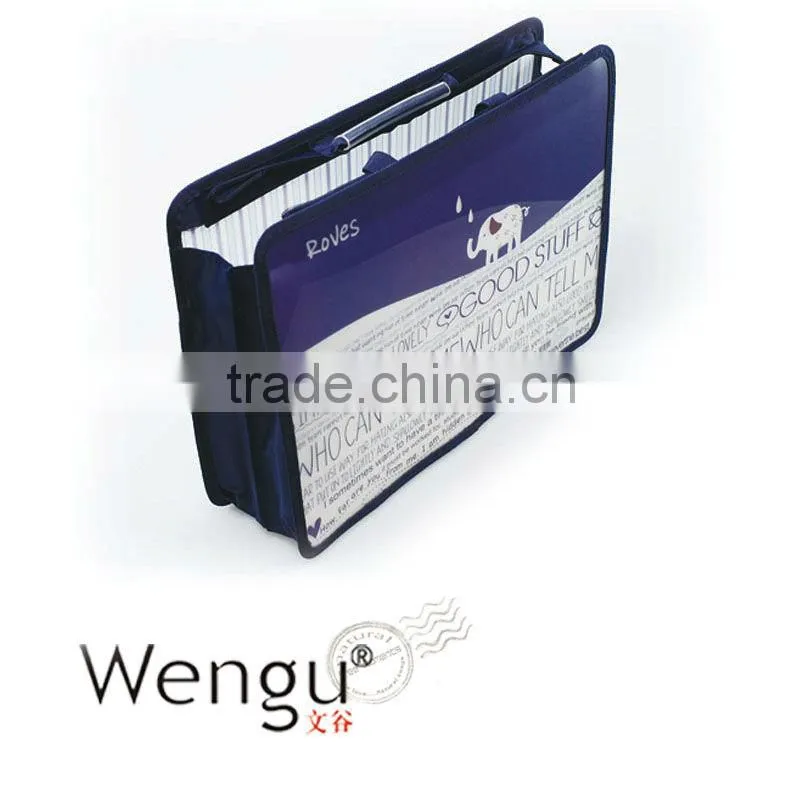 2015 new design student plastic document case pp file bag