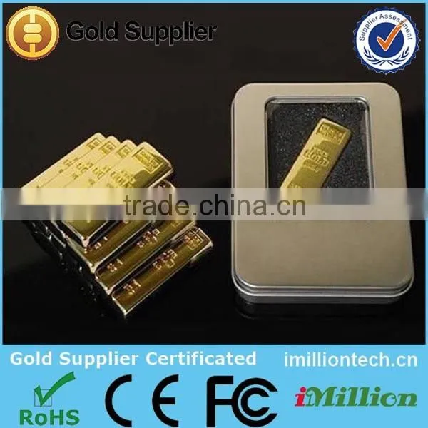 Promotional item usb gold bar shaped promotional usb stick wholesale cheap pen drive
