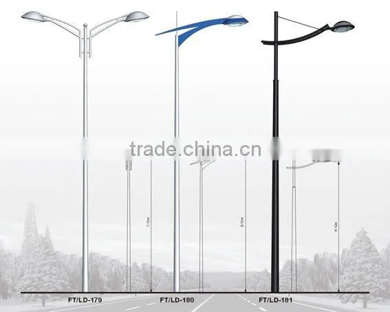 both arms street lighting pole
