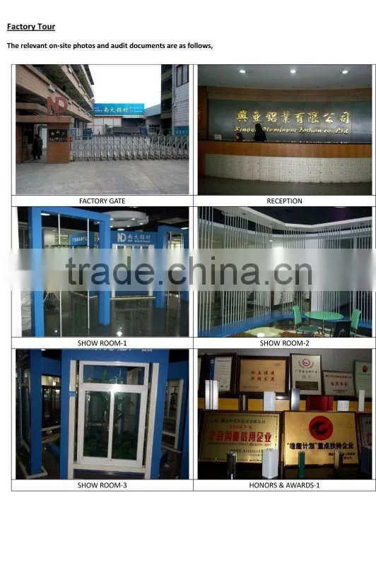 Anodized Surface Casement/Sliding Aluminum window Profile 6063T5