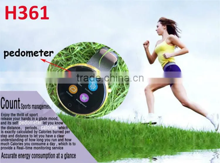 2015 New hot selling calls To prompt the smart watch H361 Q
