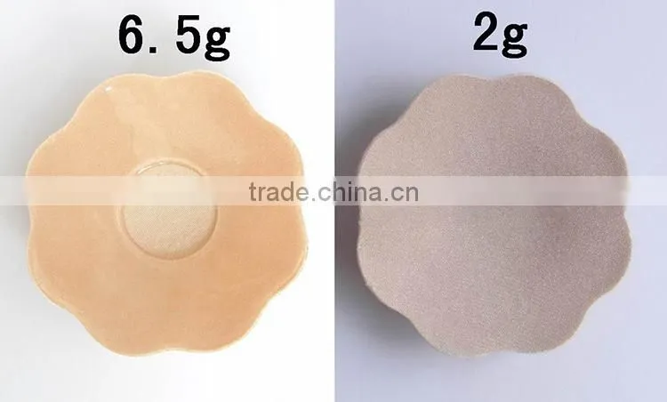 Round and flower shaped cloth nipple cover pasties biogel sexy decorative nipple cover