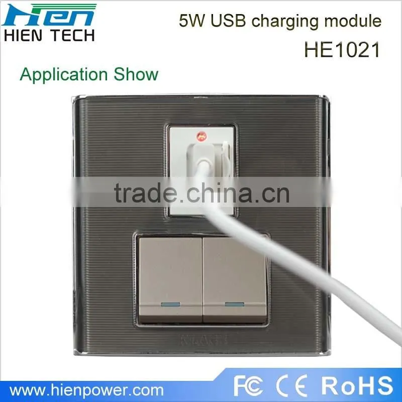 5V1000mA USB module could be fixed on switches