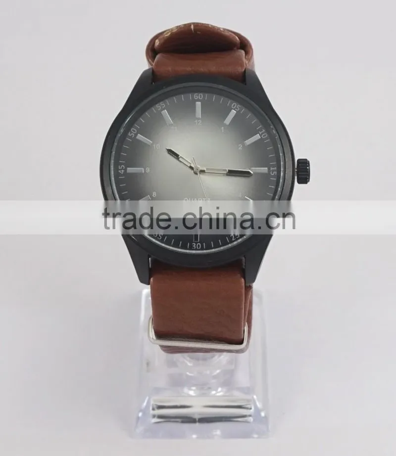Free wrist watches Changeable leather band watch for men one piece leather band man wrist watch