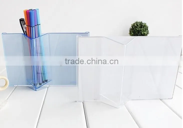 2017 with pen holder acrylic desk calendar