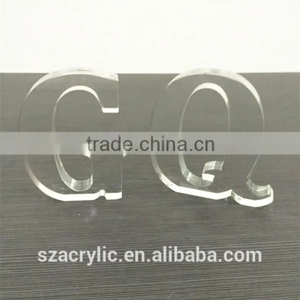 Thick Acrylic alphabetical letter freestanding