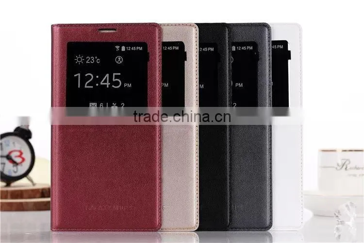 high quality leather cellphone case for samsung note 4, wholesale for samsung galaxy note 4 leather case
