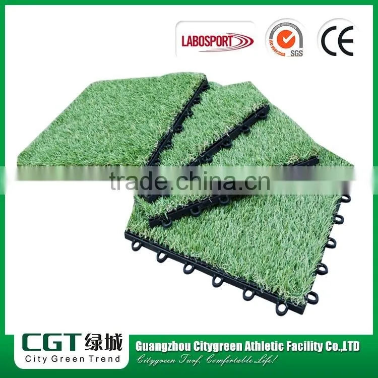 Ornamental outdoor landscaping synthetic garden grass turf tile