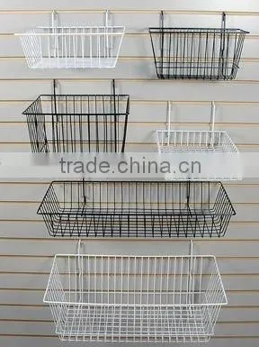 Metal wire supermarket display basket&hanging basket