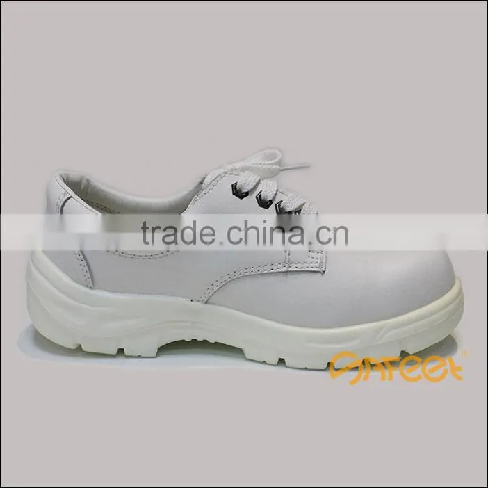 White Lightweight Safety Shoe for Women, Clean Room Work Shoes SA-617