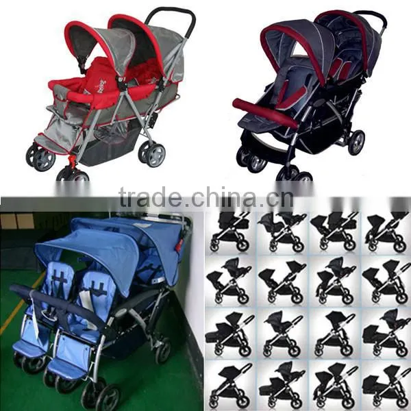 China baby stroller manufacturer light weight twin stroller