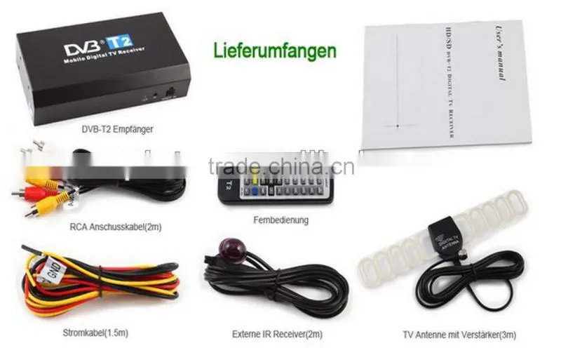 Car Special DVB-T2 TV tuner AVC,MPEG4 H.264, MPEG4