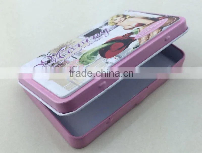 High quality embossing small lip balm tin container