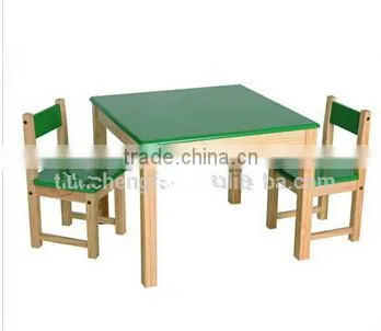 Solid Pine kids study table chair