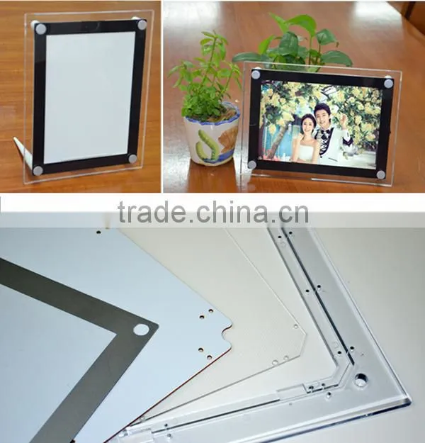 Funny acrylic LED light 3D photo display frame
