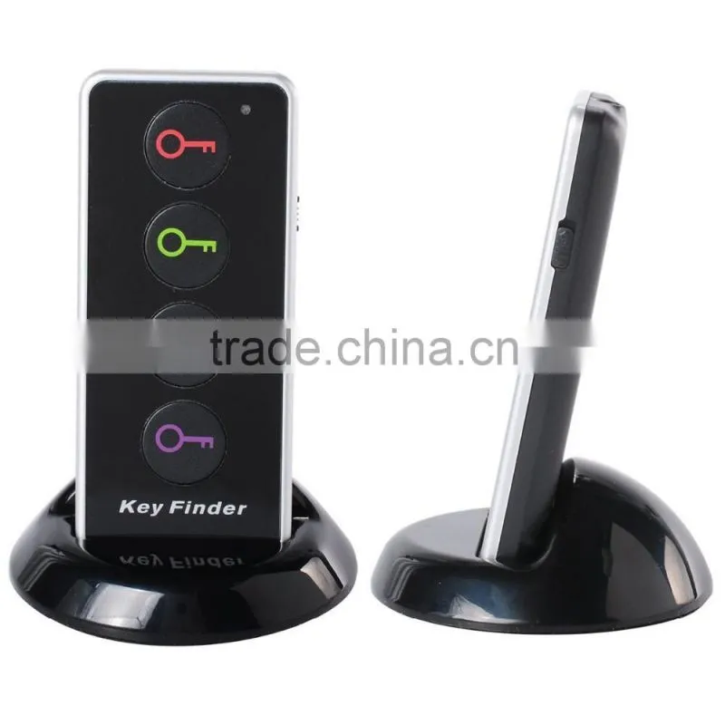 4-in-1 Wireless Key Finder Keys Caller Locator Pet Finder Alarm Kit with LED Flashlight