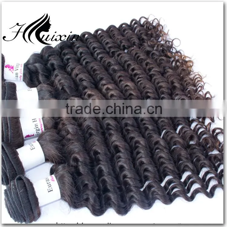 deep wave hot selling brazilian curly eurasian virgin hair bundles