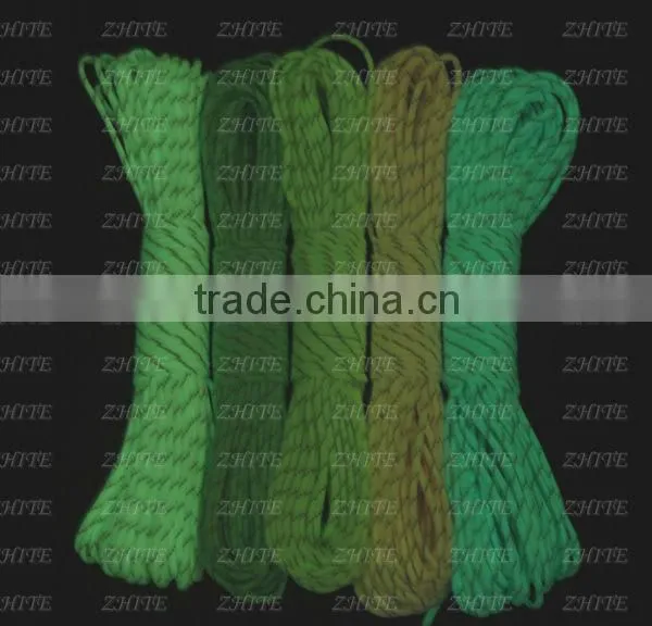 5 Colors Glow in Dark Reflective Paracute 9 Strand Wholesale PRC-3005