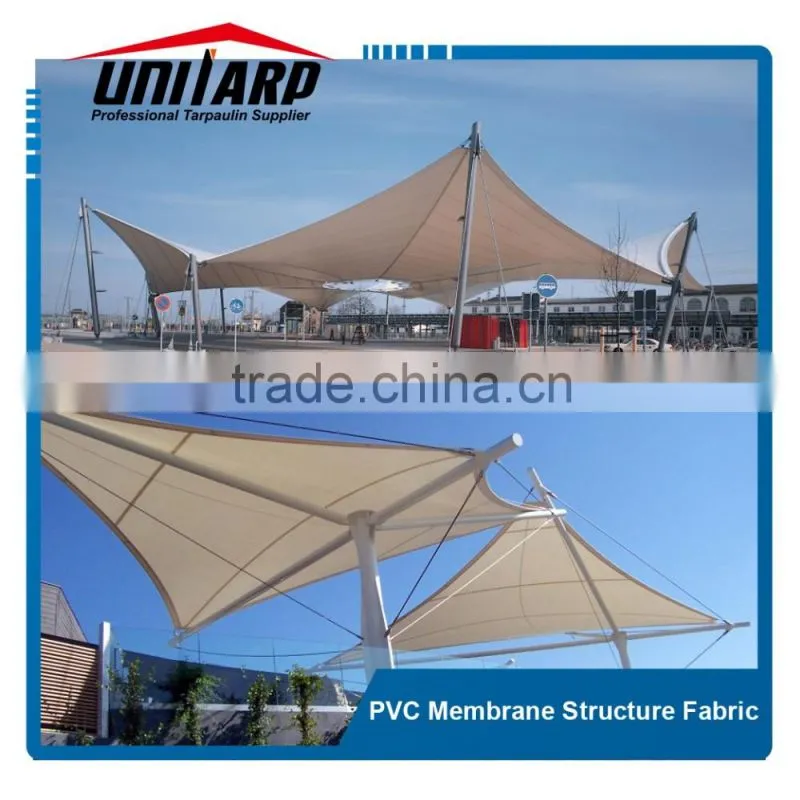 Cable membrane tensile structure roof with PVC membrane