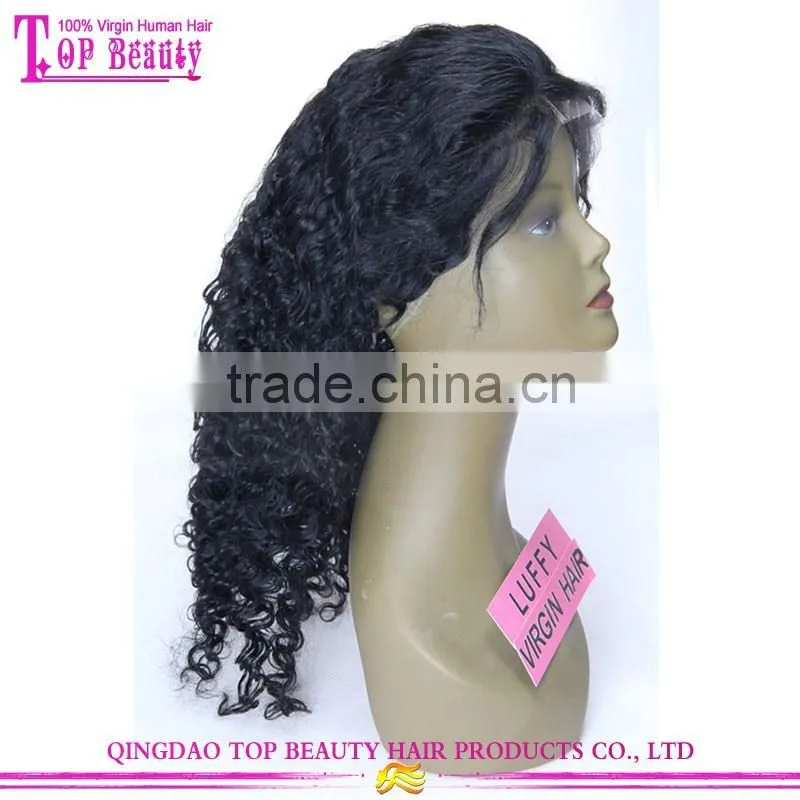 Brazilian hair wig in stock cheap ponytail front lace wig with baby hair