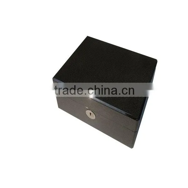 Custom made carbon fiber finishing 8 slots luxury wooden watch box
