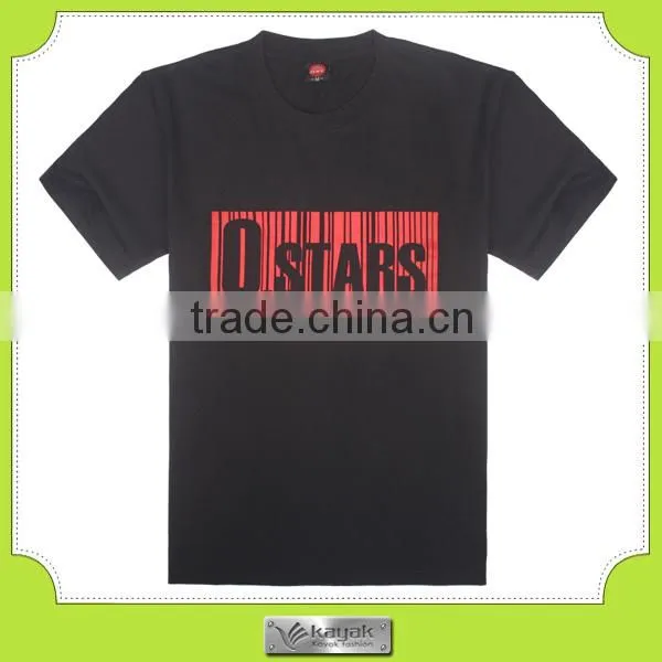 custom men silk screen printing cotton o-neck t-shirts