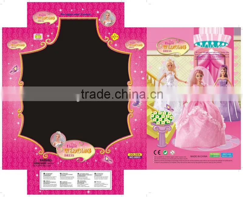 Beautiful doll clothes for girl dolls/dolls for kids/wedding dress