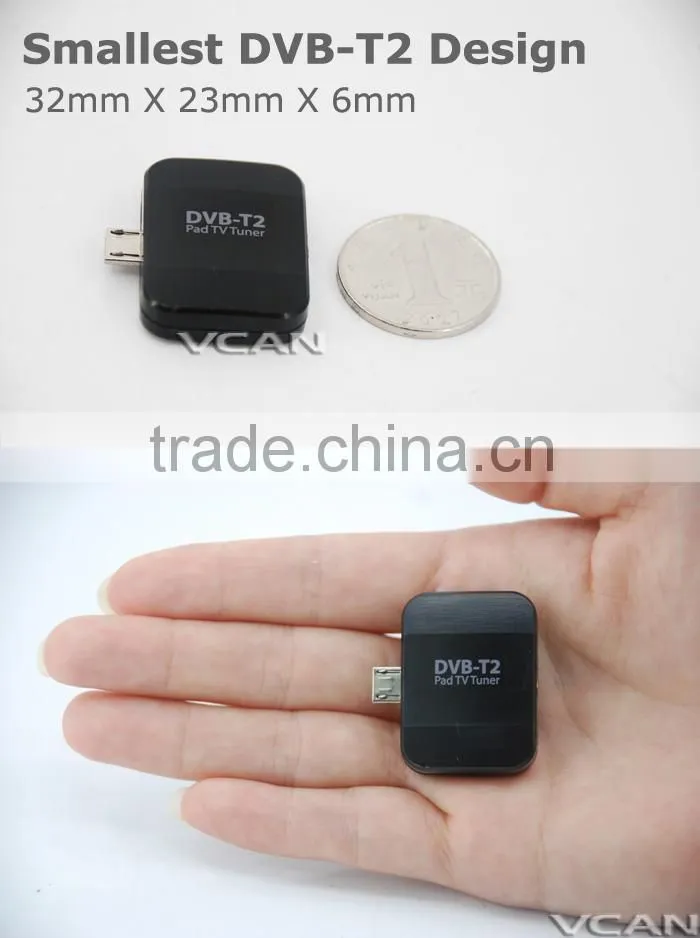Hot selling! Android DVB-T2 DVB-T TV receiver for Phone Pad Micro USB TV tuner DVB-T2I