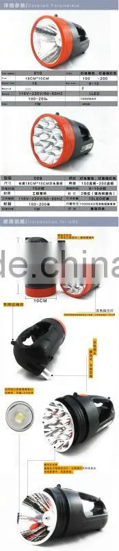 emergency lamp dp led rechargeable emergency light beacon police