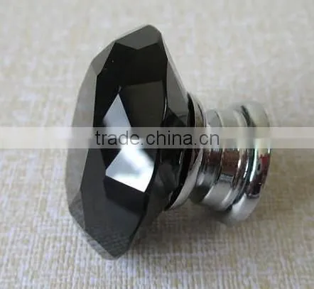 2016-2017 kitchen and cuoboard cabinet fancy high quality black crystal knobs