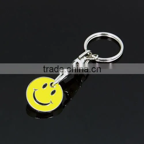 Wholesale Design Your Own Cheap Shopping Cart Metal Custom Trolley Coin Keyring