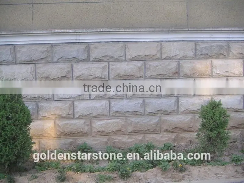 beige mushroom stone exterior wall cladding