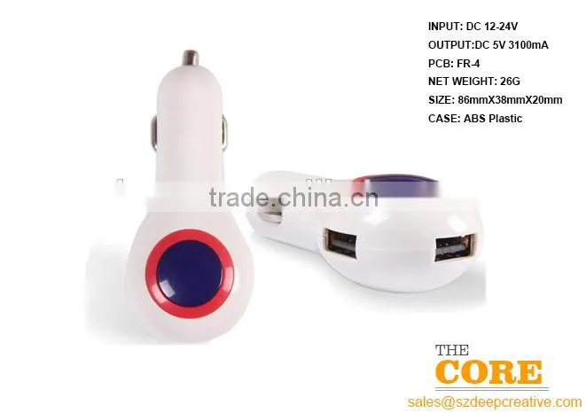 B3 three USB port car charger,3 port car charger,cheap car usb charger,Auto Charger