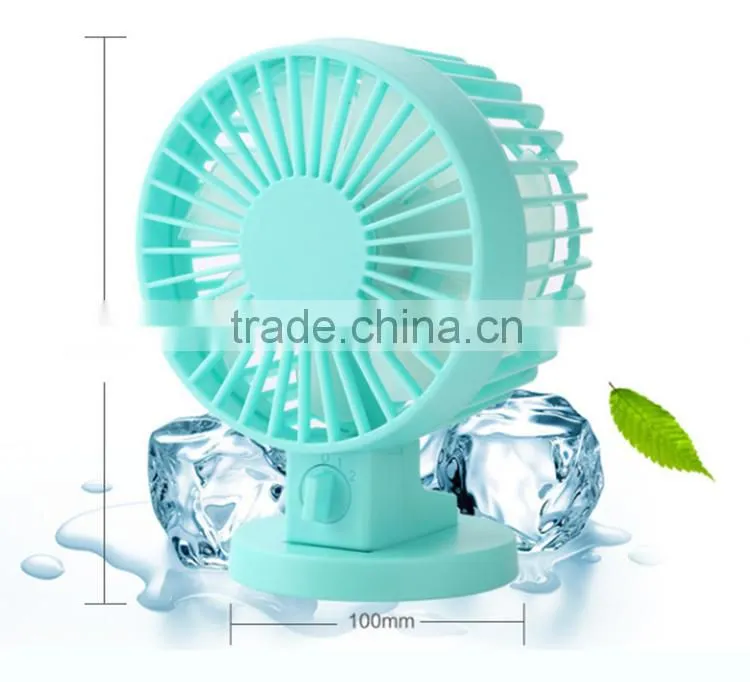 hot sale OEM USB fans with colorful style ajustable switch double leaves mini fans