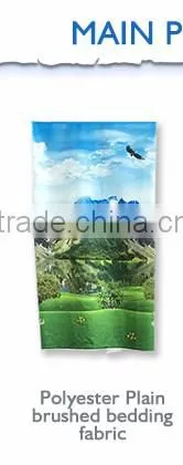 Chinese factory polyester printed make-to-order microfiber towel fabric for bedding