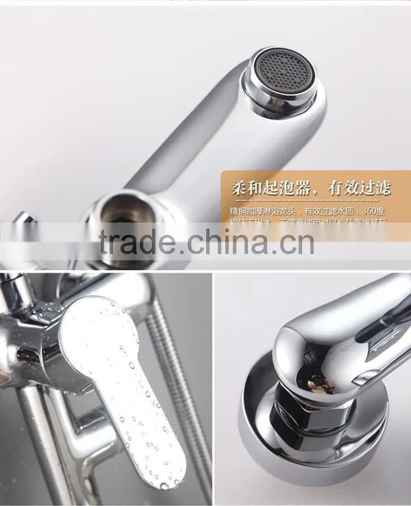 shower set for shower room, nickel chrome shower set, new design brass material shower set