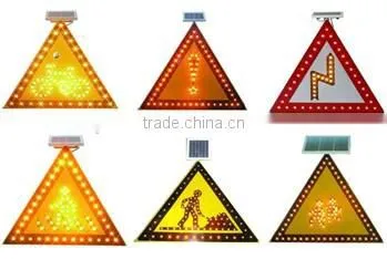 solar traffic speed signs/illuminated traffic arrow signs/solar traffic warning pedestrian sign