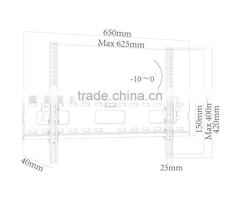 Top quality Tilt flat panel lcd tv wall mount