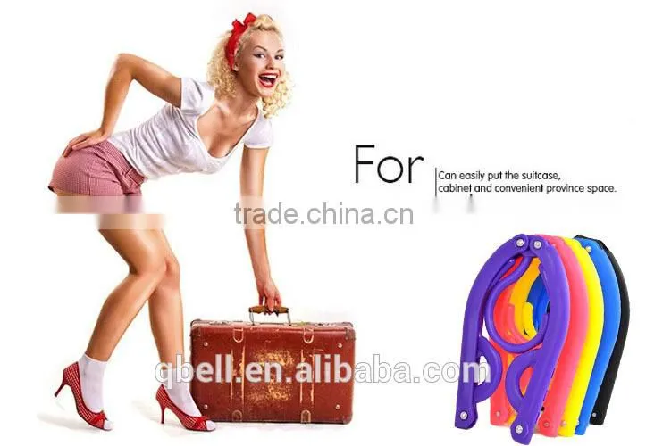 Multi-function Plastic Travel Expandable Folding Clothes Hanger/Plastic Folding Clothes Hang/Travel Clothes Hanger