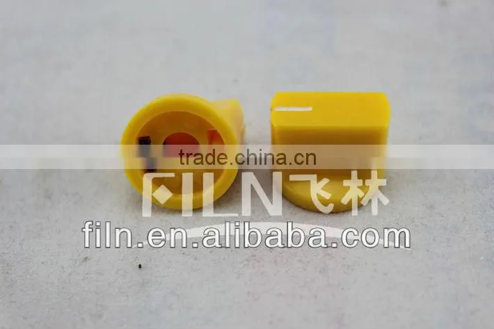 plastic yellow round bakelite guitar knobs