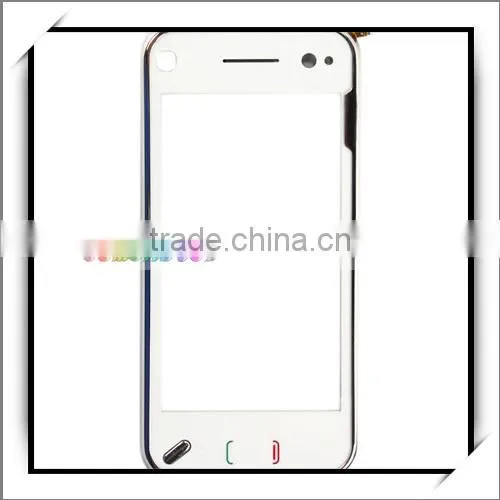High Quality Touch Screen with Frame for Nokia N97 White