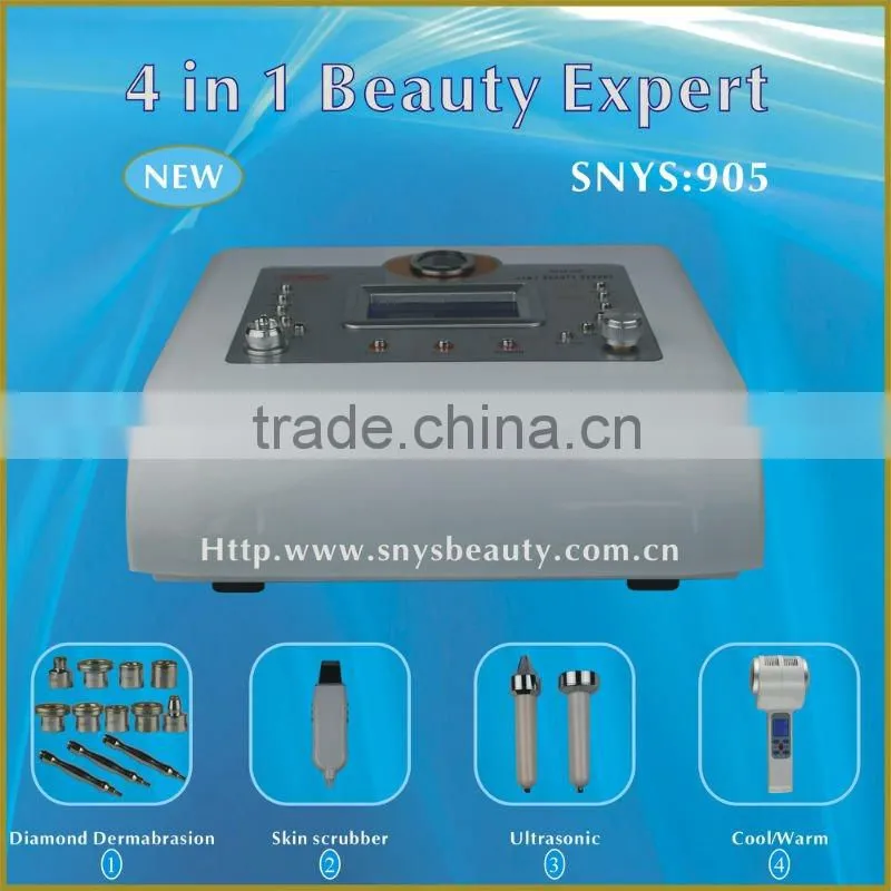Diamond peeling; ultrasonic ;cool & warm hammer; skin scrubber Dermabrasion Machine (SNYS-905)