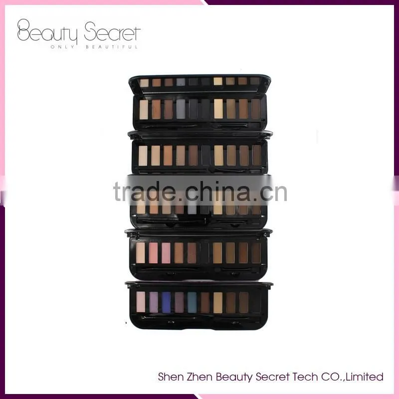 Pro 10 color cosmetic shimmer eyeshadow palette makeup hot