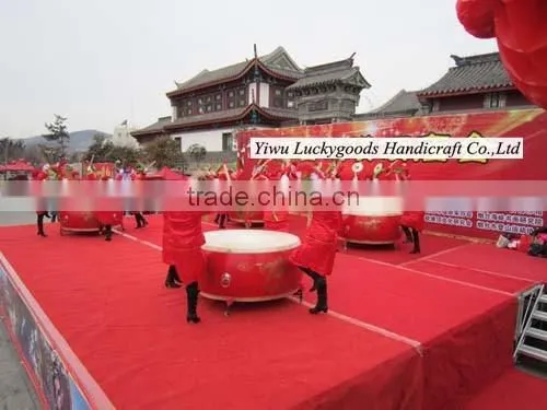 traditonal chinese style red stage play drum wholesale