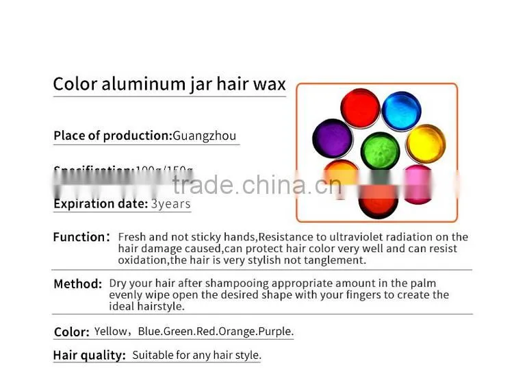New Style Pomade Hot Selling Product!Water Soluble Hair Clay Hair Pomade Hair Mud Effect