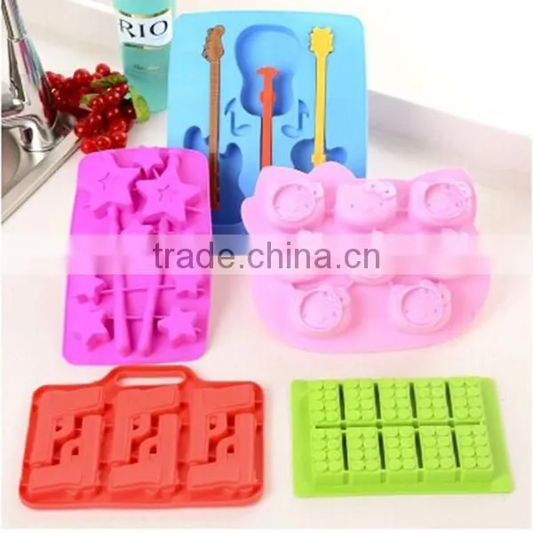 2017 High quality Colorful new design silicone ice mould
