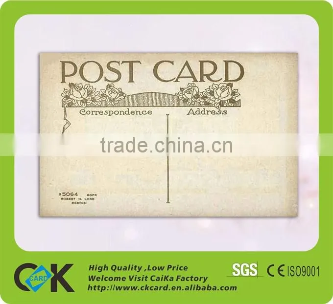a4 size 3D luxury christmas card printing 300g art paper