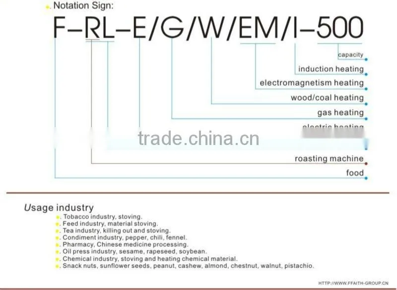 high effiency factory roasting machine