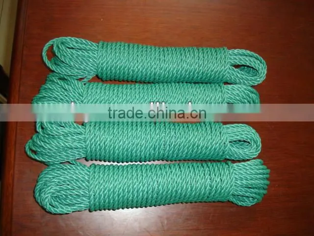 PE 3 strand twist Rope with high quality