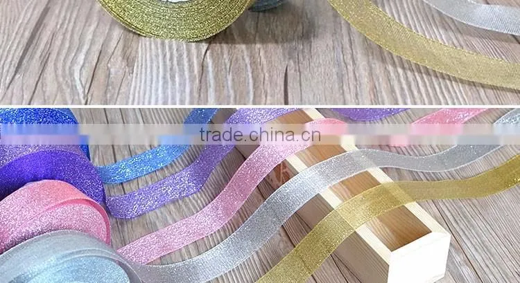 Multiple colour glitter band Metallic yard gift packing Festival LUREX decoration